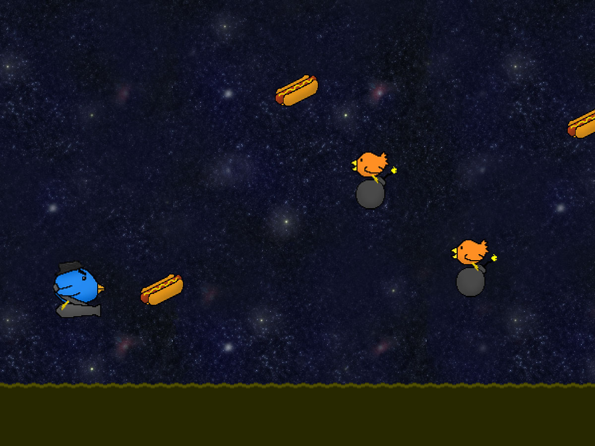 Gameplay screenshot of the game Hotdog Hawk